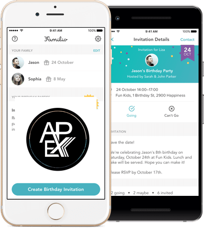 APEX for Kids: Active Play Experience for Kids birthday app