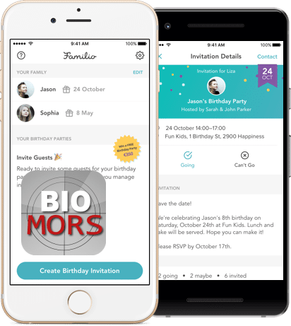 Bio Mors birthday app