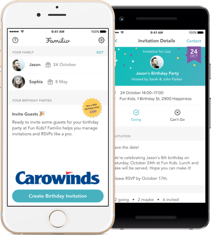 Carowinds birthday app