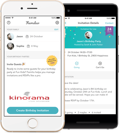 Kinorama Aabenraa birthday app